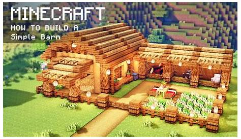 Minecraft: How To Build a Simple Barn for animals - YouTube