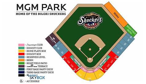 MGM Park Seating Chart | Shuckers
