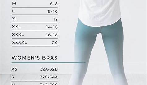 zyia leggings size chart