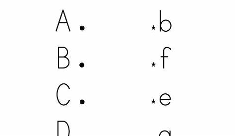 uppercase and lowercase letters worksheets