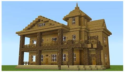 Minecraft - How to build a huge wooden mansion - YouTube