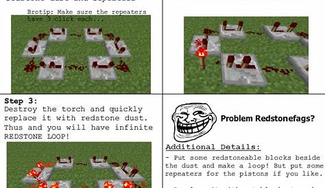 Infinite Redstone Loop! (Minecraft) : r/trollscience