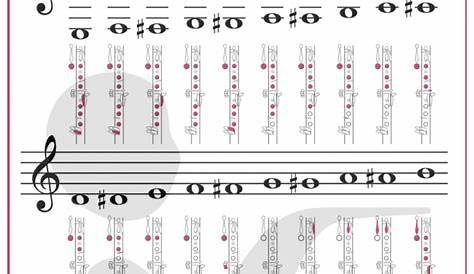 fingering chart b flat clarinet
