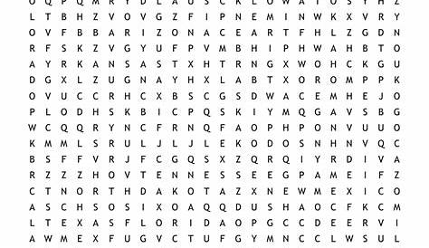 state word search printable