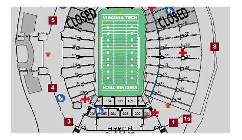 virginia tech football stadium seating chart