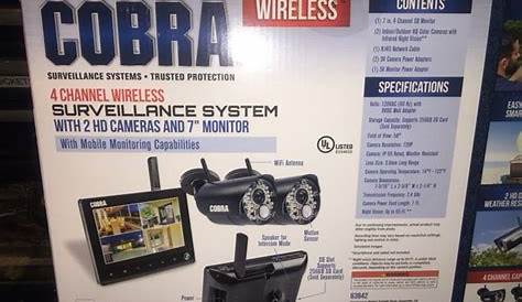 cobra 4 channel wireless surveillance system manual