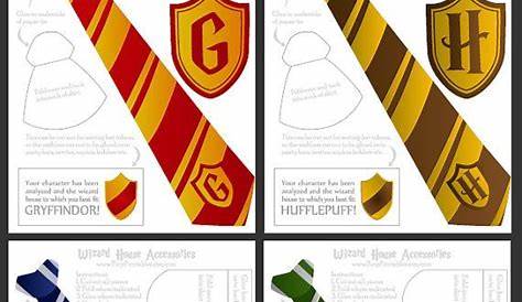 Printable Harry Potter Ties