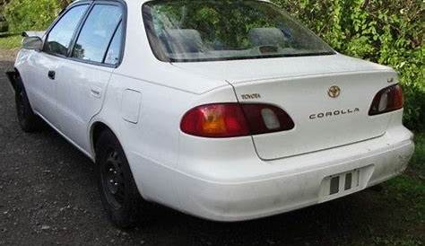 Find used 1999 99 Toyota Corolla LE 56K 1.8L 4DSD Damaged Repairable
