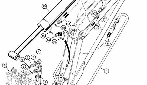 backhoe hydraulic system circuit diagram