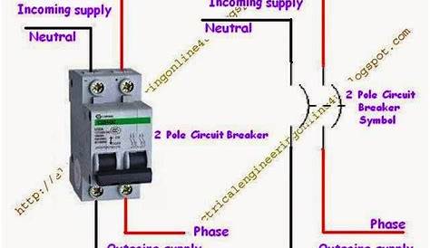 2 pole circuit breaker diagram