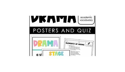 elements of drama vocabulary