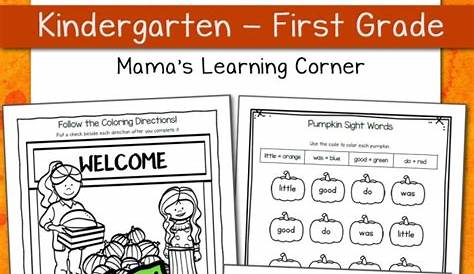 pumpkin worksheets for kindergarten