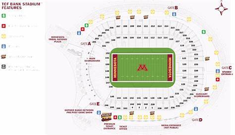 gopher football stadium seating chart