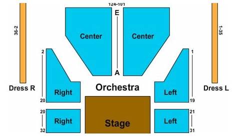 signature theater seating chart