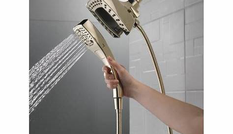 Delta Universal Showering Components Polished Nickel 5-Spray Dual