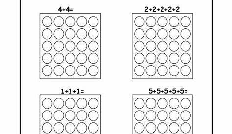 repeated addition arrays 2nd grade worksheets