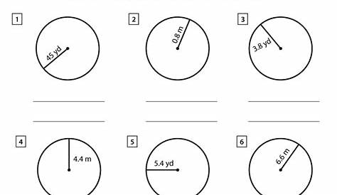Circumference Of A Circle Worksheet Answer