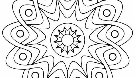 geometric printable coloring pages