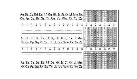 Alphabet And Numbers Chart - Carinewbi