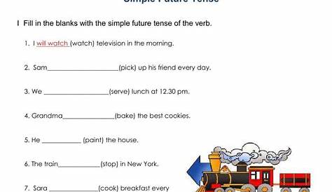future simple tense worksheet