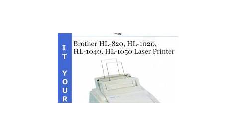 Brother HL-820, HL-1020, HL-1040, HL-1050 Laser Printer Service Repair