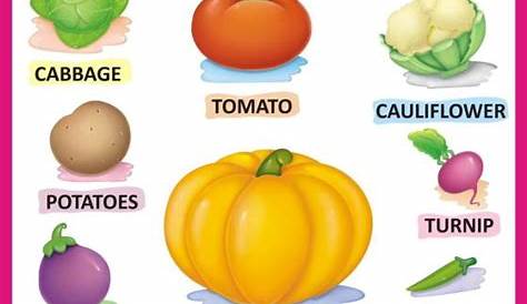 printable vegetable chart for kids