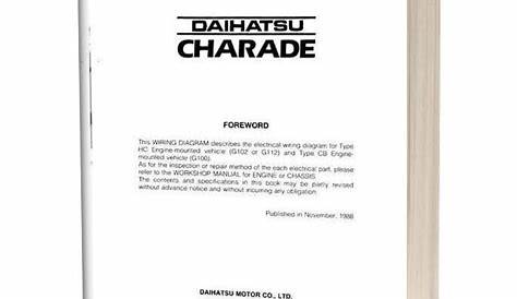 Daihatsu Charade Wiring Diagram G100