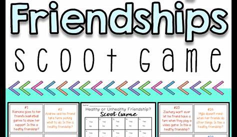 healthy friendships worksheets