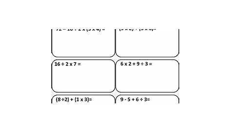 Free Order of Operations:This product contains 1 worksheet with the