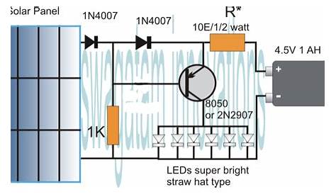 automatic solar garden light circuit diagram