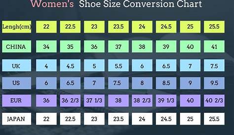 Shoe Size Conversion Chart | Shoe Size Guide - Starlink