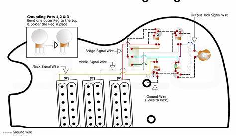 guitar single pickup wiring diagram
