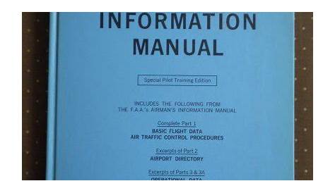 Airman Information Manual Special Pilot Training Edition 1969 Book