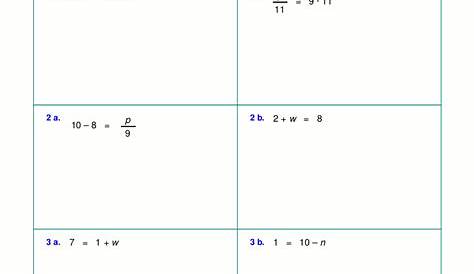 solving multi-step equations worksheets with answers