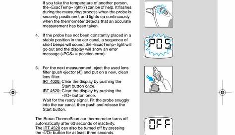 Thermoscan Instant Thermometer Manual Pdf / Thermoscan Type 6005 Use