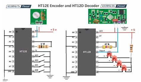 ht12e and ht12d circuit diagram
