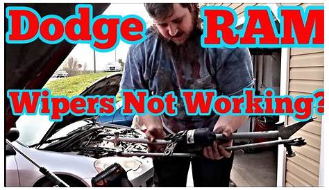 Diagnose Windshield Wipers Not Working Change Motor, Linkage, And Arms