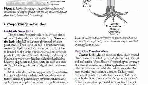 herbicide mode of action chart pdf