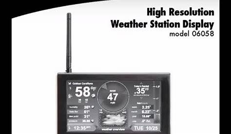 Manual / Instructions for AcuRite Pro Weather Station with Lightning