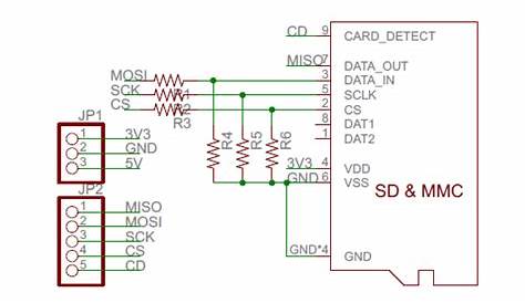 micro sd card circuit diagram