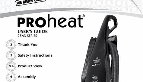 Bissell Deep Clean Proheat 2x Pet Manual - PetsWall