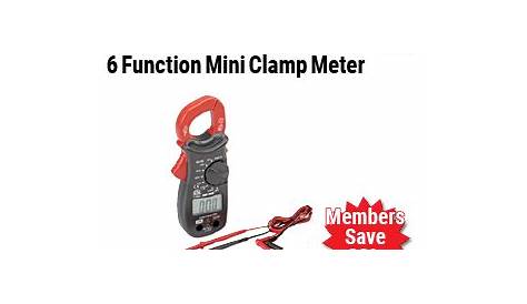 CEN-TECH 6 Function Mini Clamp Meter for $9.99 – Harbor Freight Coupons