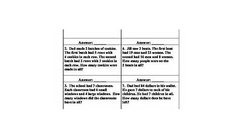 Solving Two Step Problems 3rd Grade Math Worksheets - Gambaran