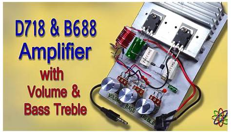 Diy Powerful Amplifier Circuit With Dou Transistor D718 - Circuit Diagram