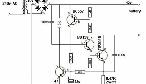 battery charger starter circuit diagram