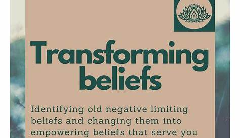 Transforming Your Limiting Beliefs Worksheet | Beliefs, Positive