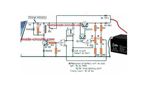 solar panel voltage regulator circuit diagram