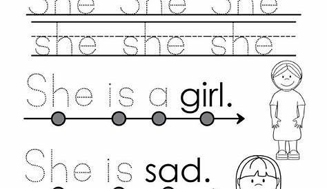 he/she sight word worksheets