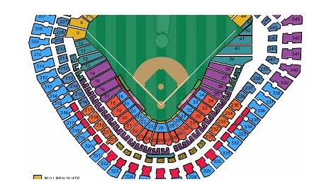 globe life field seating chart with rows and seat numbers
