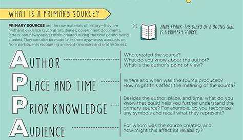 identifying primary and secondary sources worksheets answer key